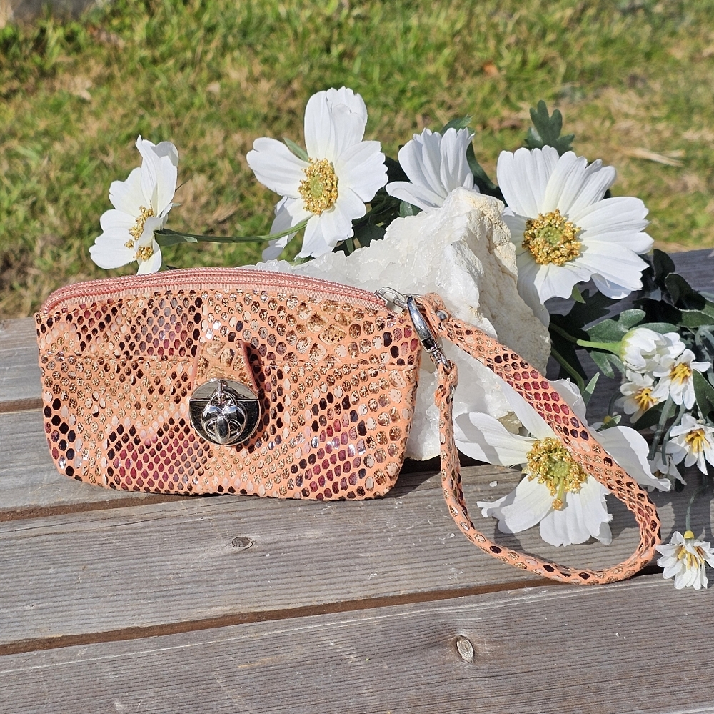 Sorial 4pc. Leather Python Wristlet Coin Purses - image 5